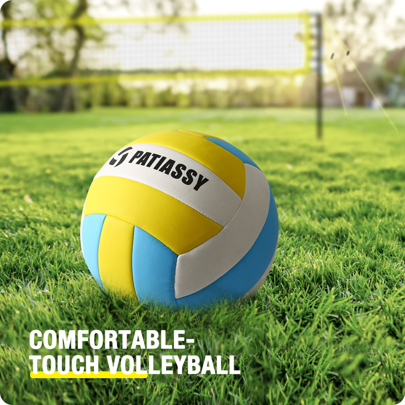 OXYGIE Patiassy Outdoor Portable Volleyball Net Set System for Backyard